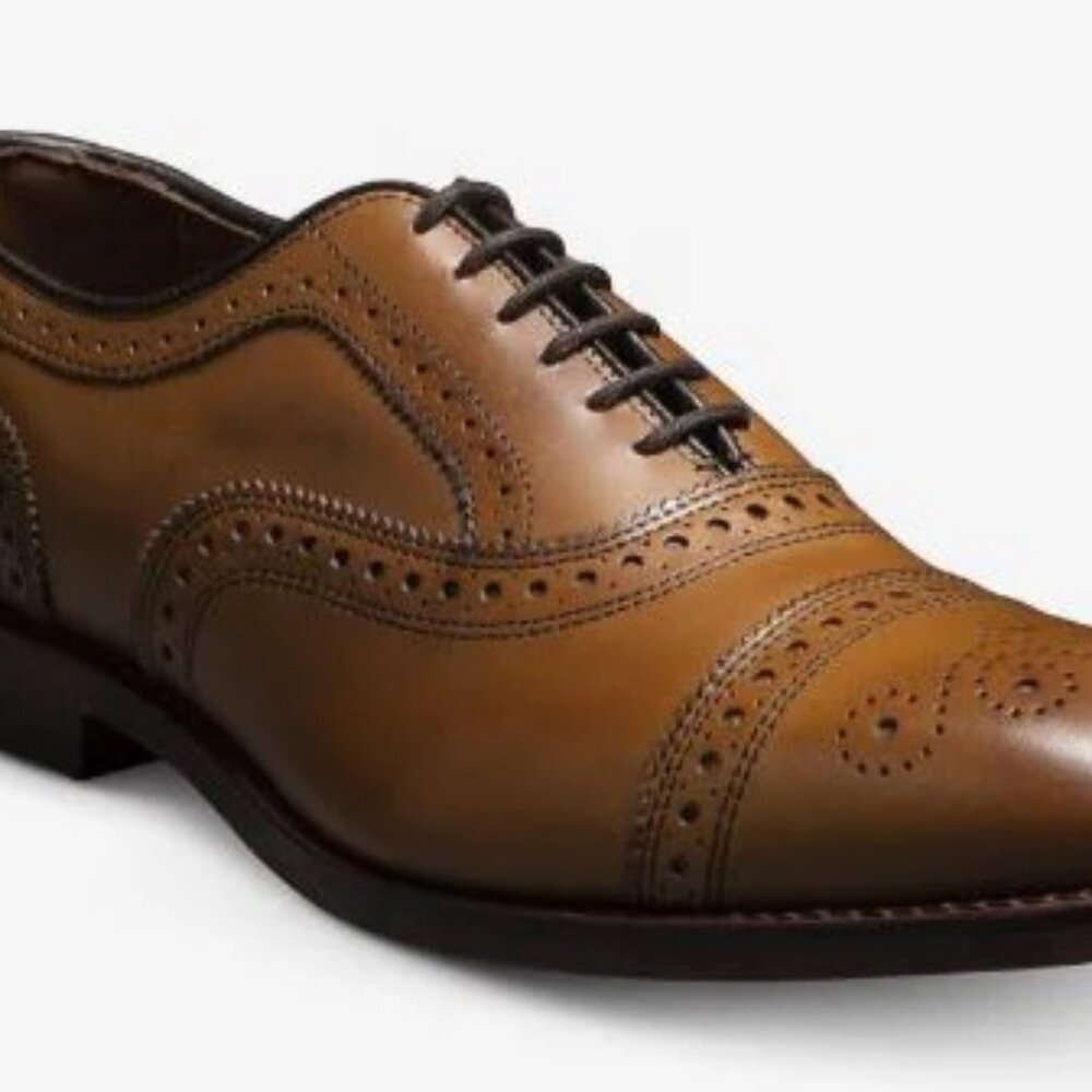 ALLEN EDMONDS Nomad Short Wing Dress Shoes in Coffee